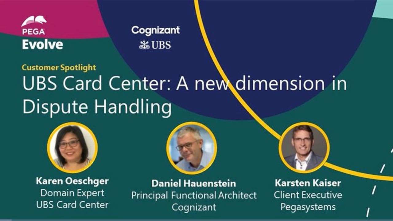 UBS Card Center: A new dimension in Dispute Handling