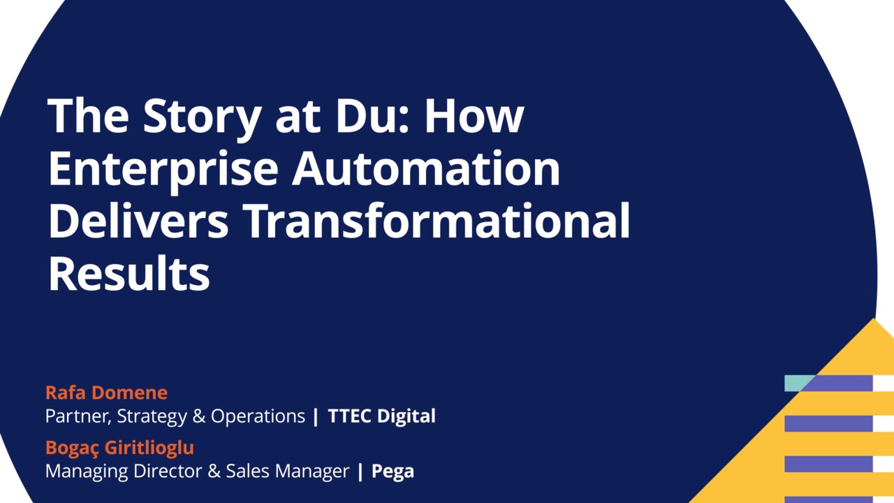 The Story at Du: How Enterprise Automation Delivers Transformational Results