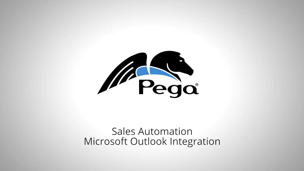 Pega Sales Automation: Outlook Integration