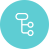 Process complexity icon
