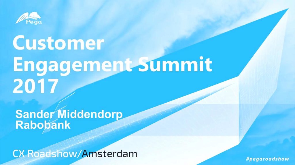 Customer Engagement Summit Amsterdam 2017: Rabobank 
