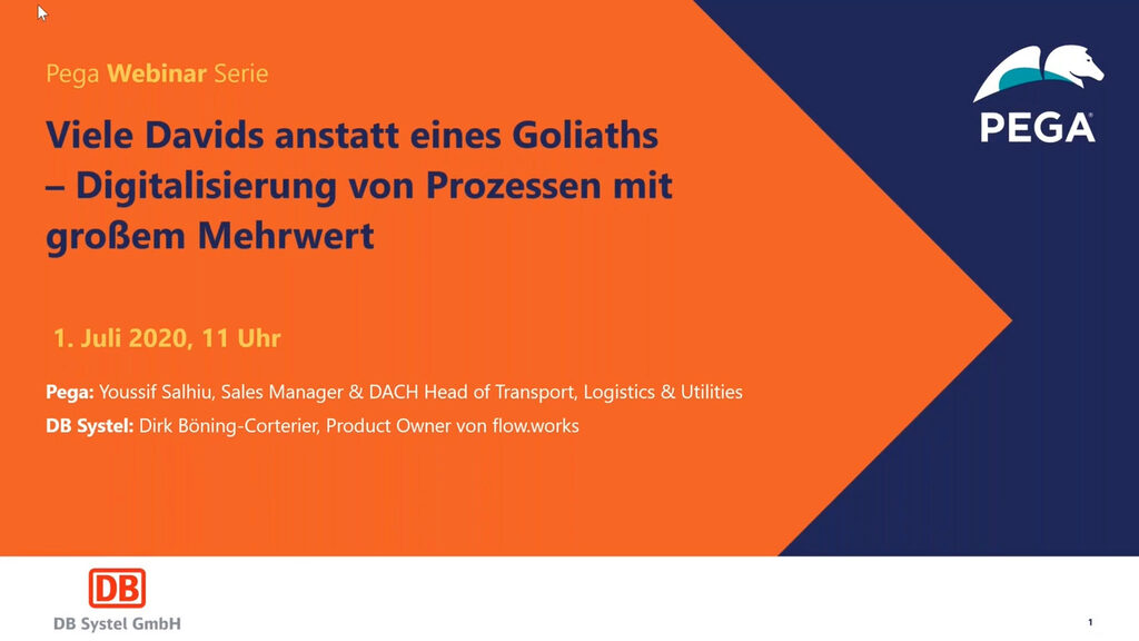 Many Davids instead of one Goliath - Digitization of processes with great value