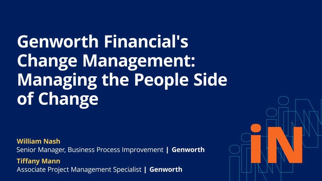 PegaWorld 2020: Genworth Financial's Change Management: Managing the People Side of Change