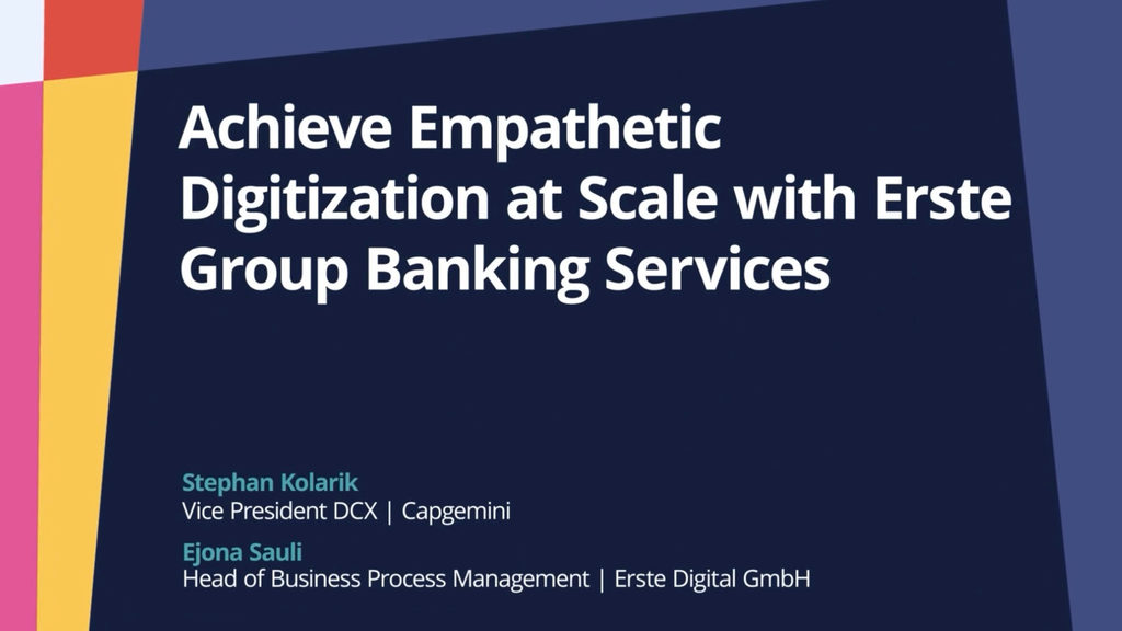 PegaWorld iNspire 2022: Achieve Empathetic Digitization at Scale with Erste Group Banking Services