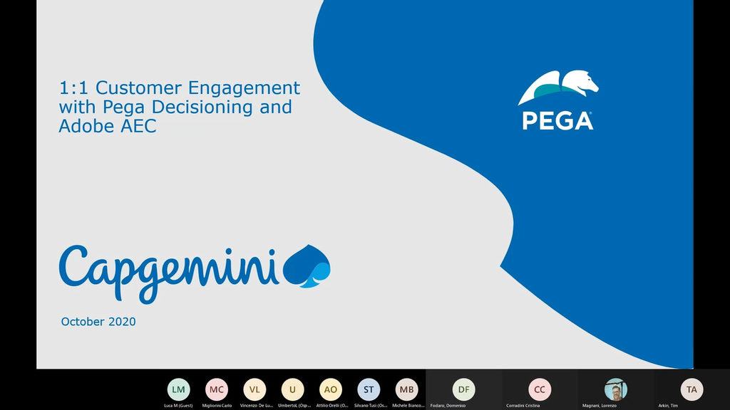 Pega Evolve Forum Italy: 1:1 Customer Engagement with Pega CDH and Adobe