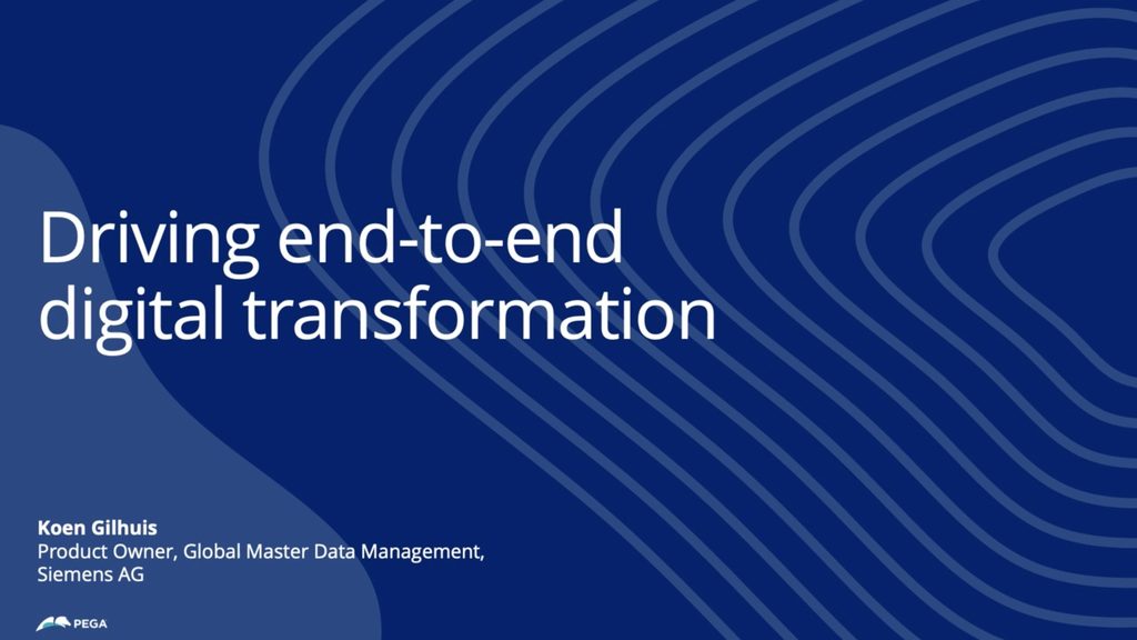 Driving End-to-End Digital Transformation