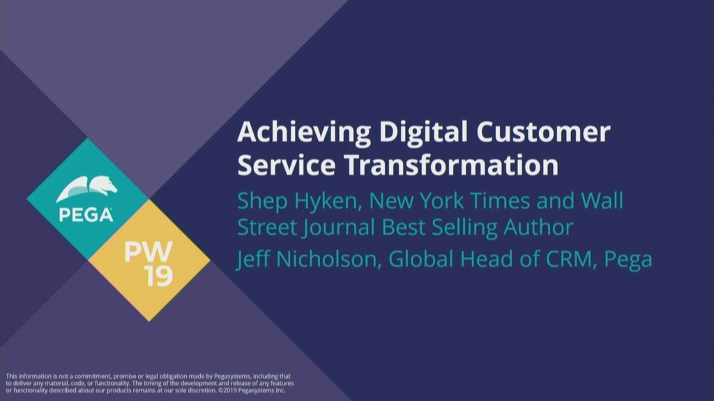 PegaWorld 2019: Beyond Omni-channel: Achieving Channel-less Customer Service