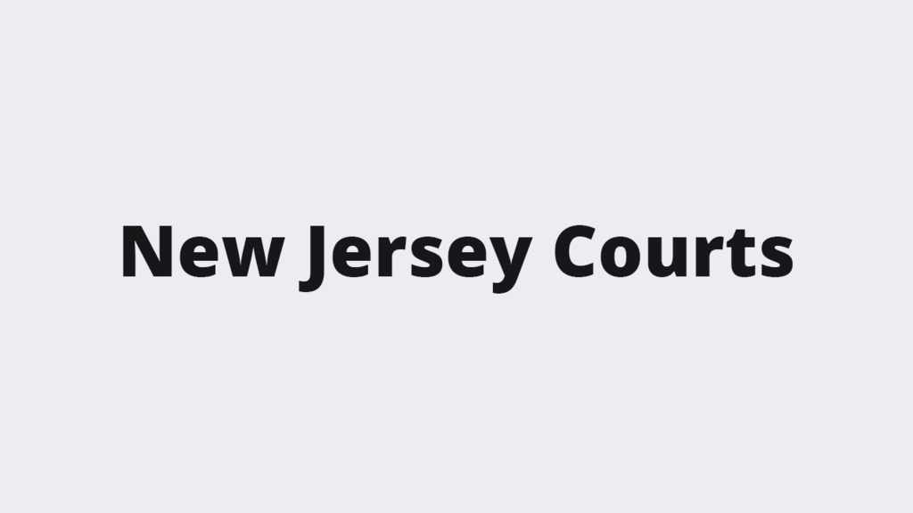 New Jery Courts