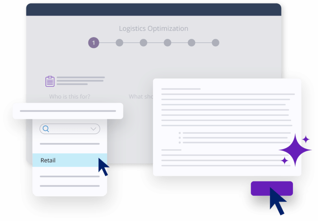 Illustration of a desktop application