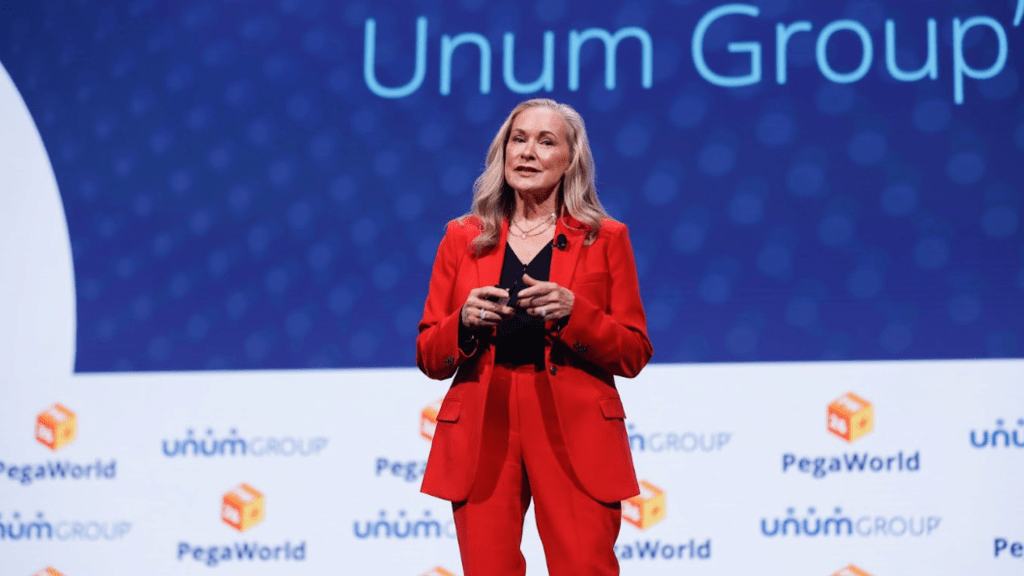 Unum's Shelia Anderson speaking at PegaWorld 2026