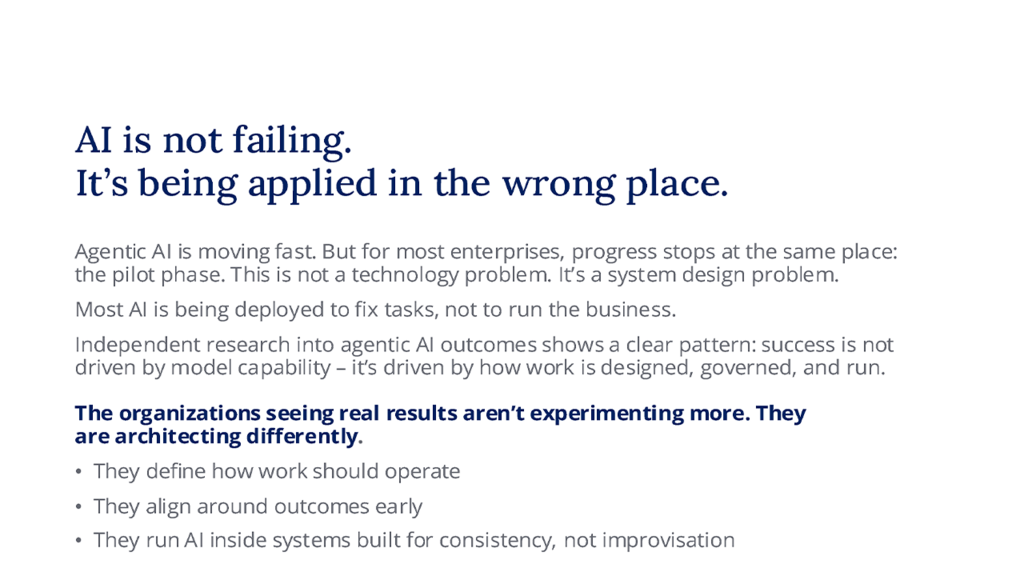 The Truth about agentic AI Success preview1