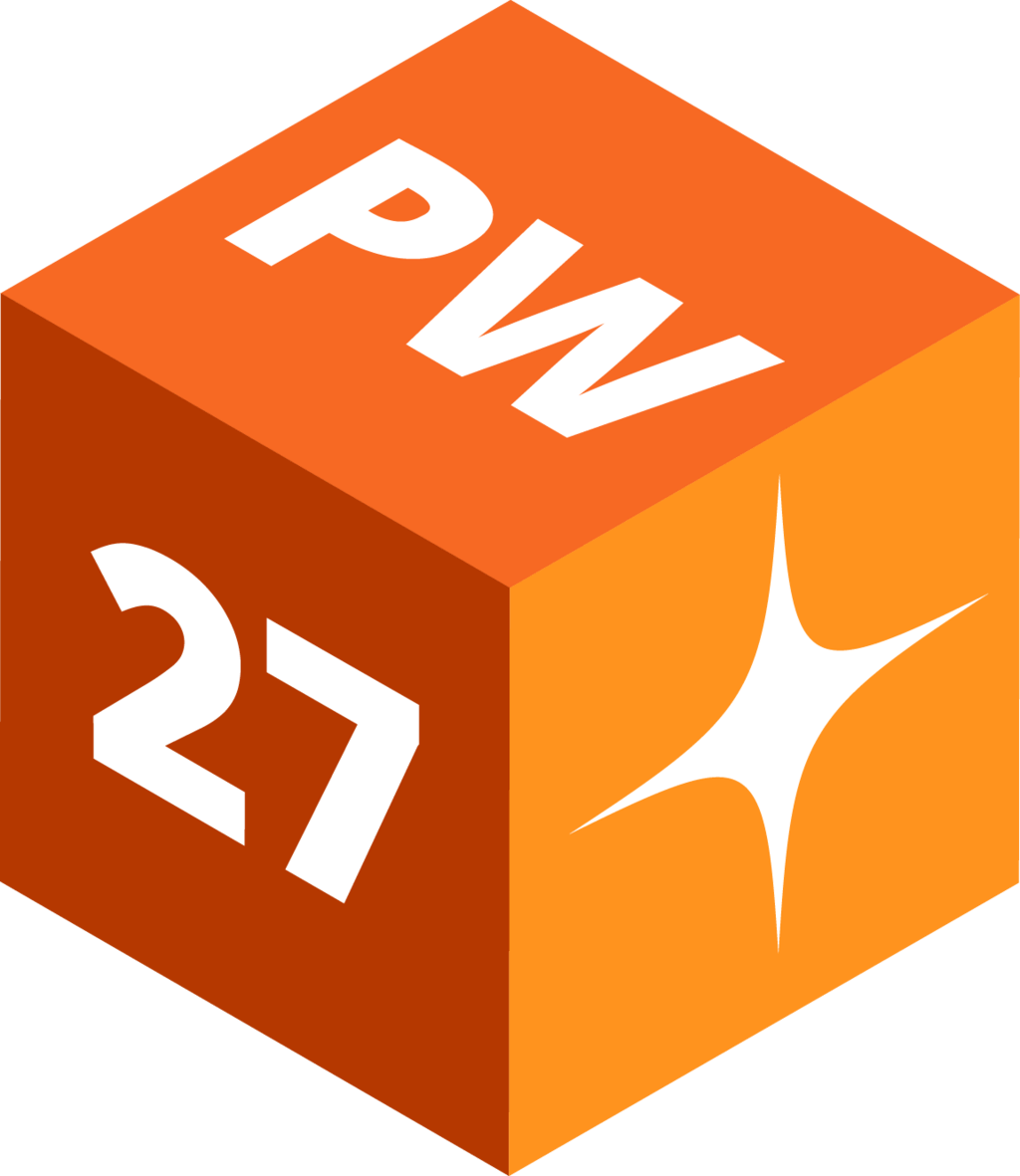 PegaWorld 2027 cube logo
