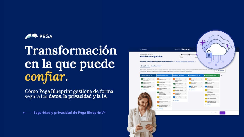 Seguridad y privacidad de Pega Blueprint