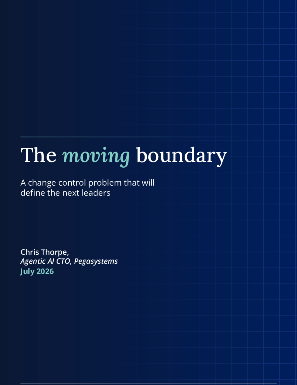 The moving boundary