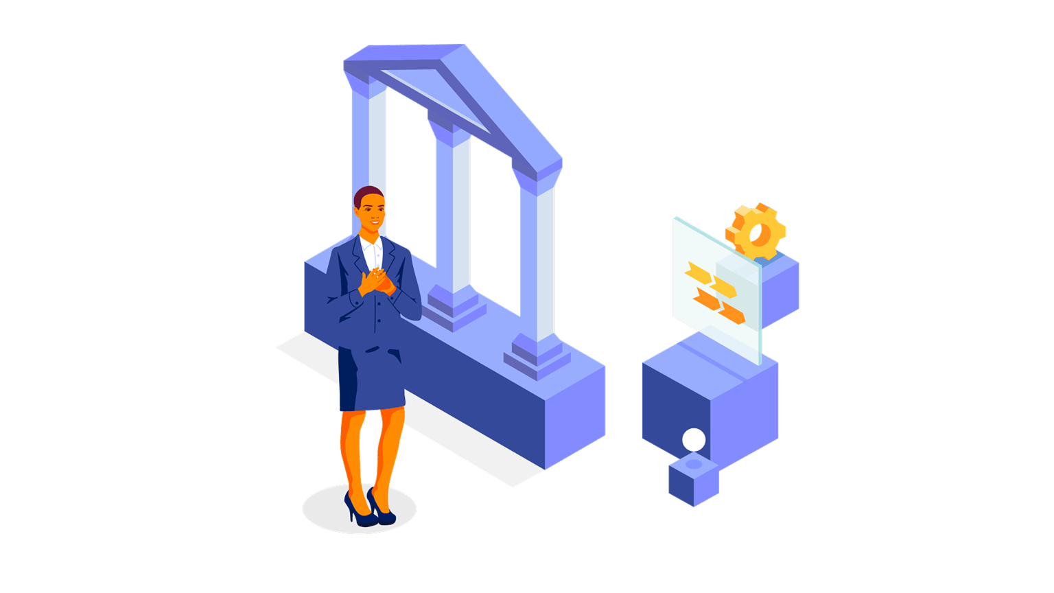 Graphic representation of Pega Blueprint for Government