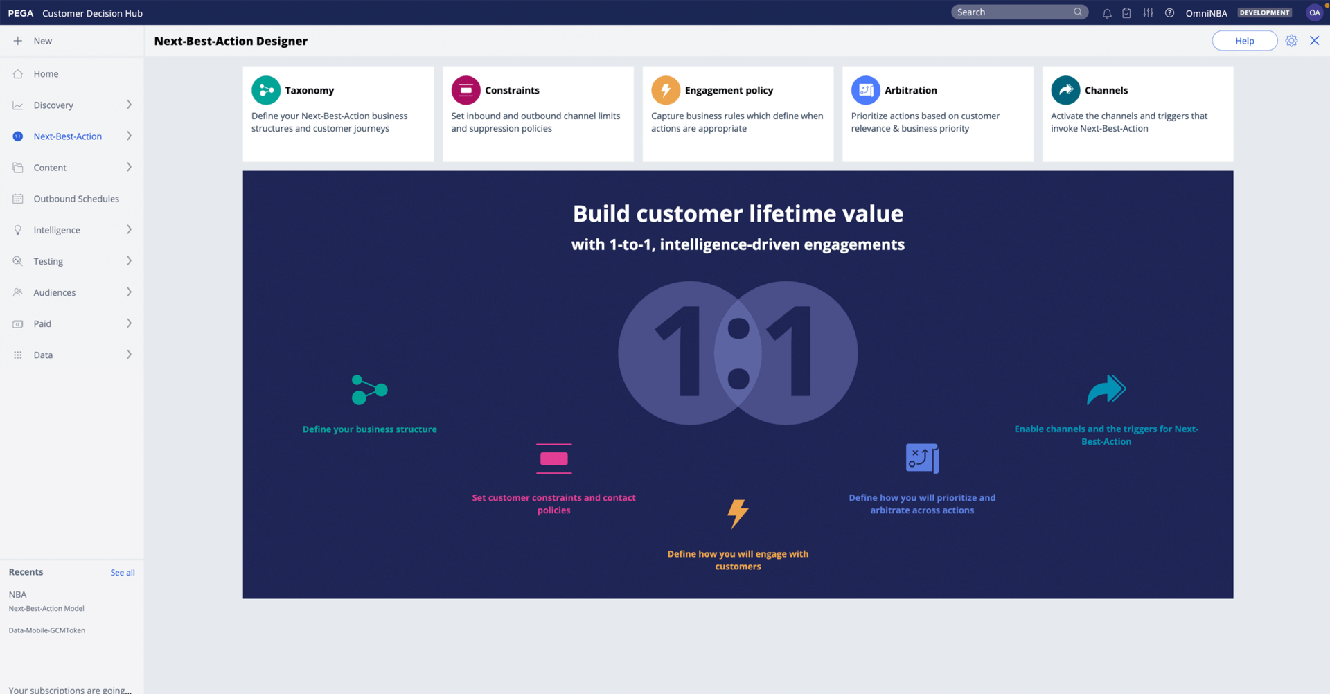 Customer Decision Hub product screenshot