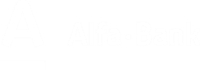 Alfa Bank logo white