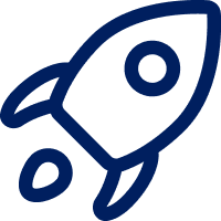 Icon of a rocket