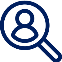 Icon of a magnifying glass