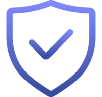 Icon of a checkmark over a shield