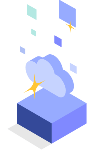 Graphic art depicting Cloud software