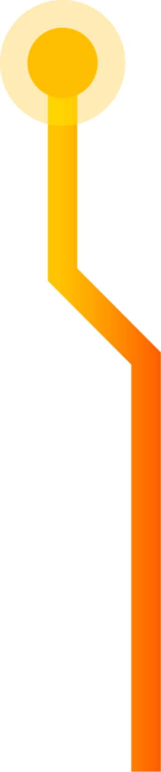 Illustration of golden line