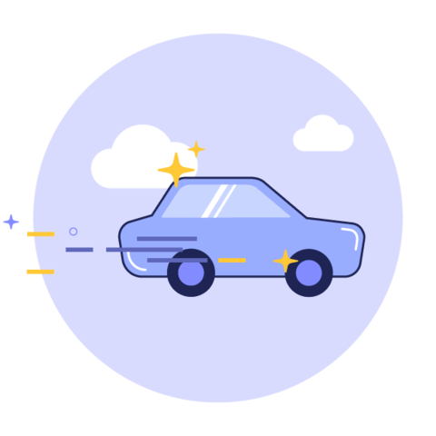Graphic art representing the automotive industry