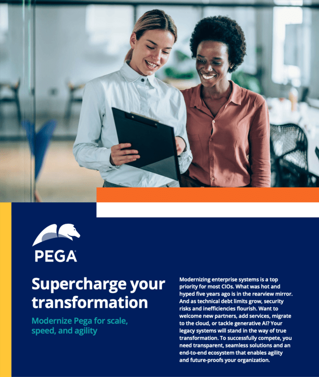 Supercharge enterprise transformation Pega