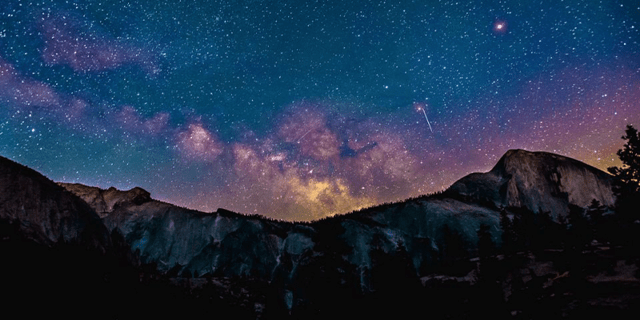 Night view sky stars