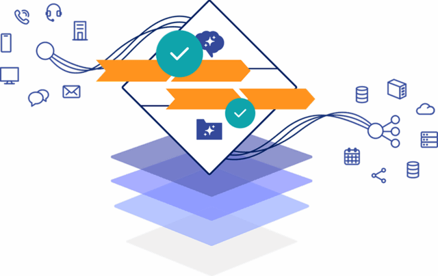 Illustration diagram of case management