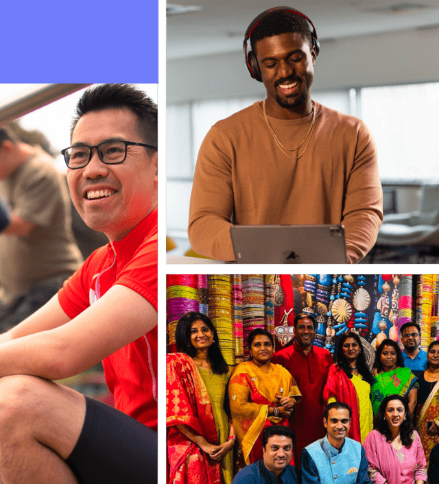 Collage of Pega coworkers