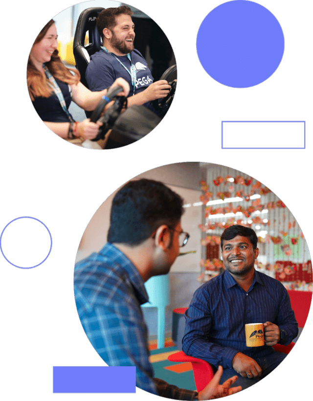 Collage of Pega coworkers