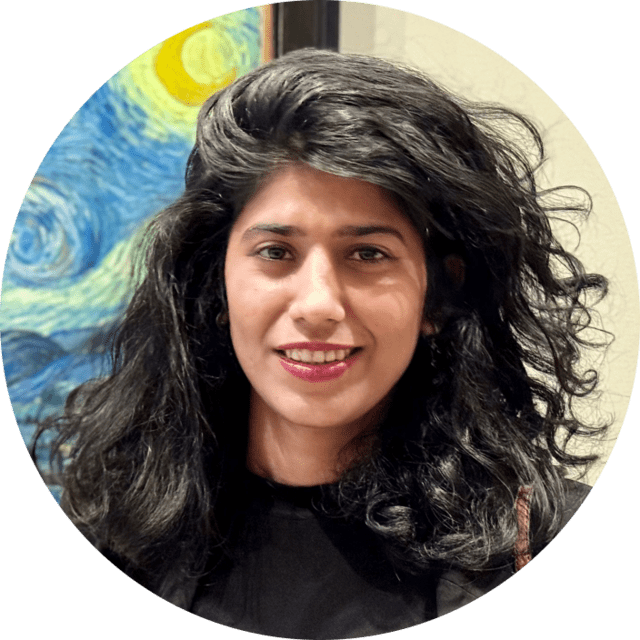 Stylized headshot of a Pega employee