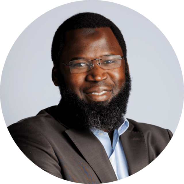 Stylized headshot of a Pega employee