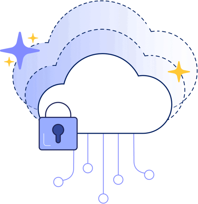 Icon depicting cloud migration