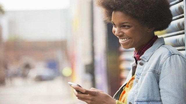 Women with Cell Phone