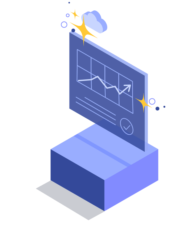 Graphic art visualizing Pega Blueprint Estimator in action