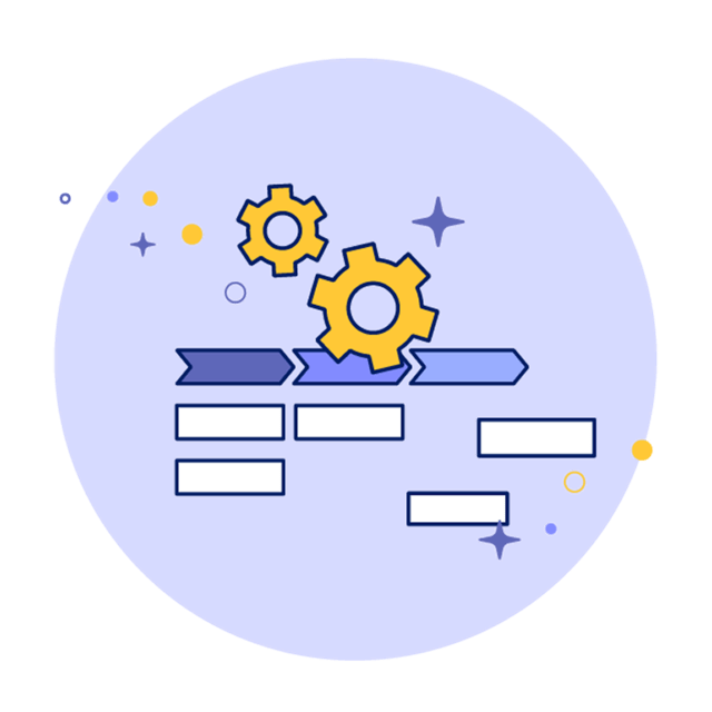 Graphic art of a Blueprint workflow