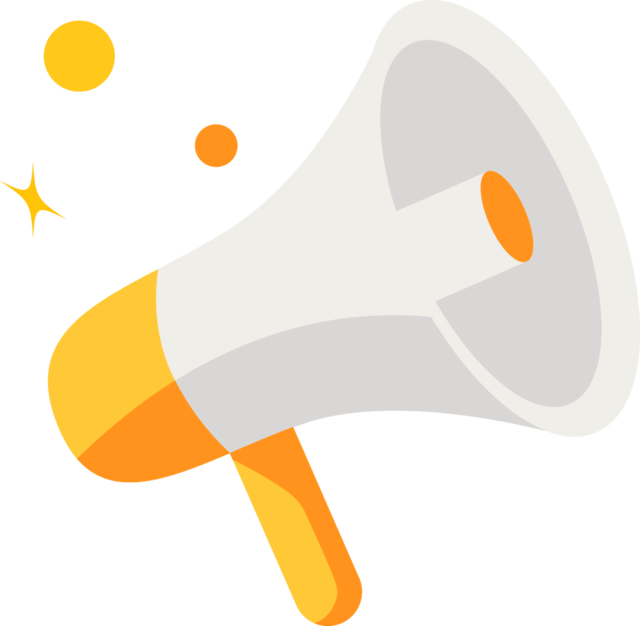 Illustration of megaphone