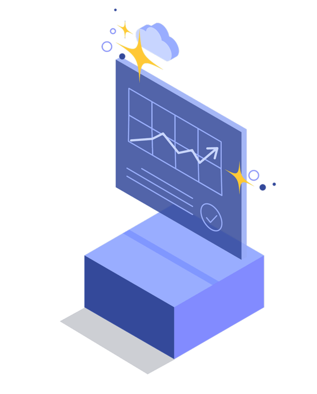 Graphic art showing a chart graph of the costs of AI