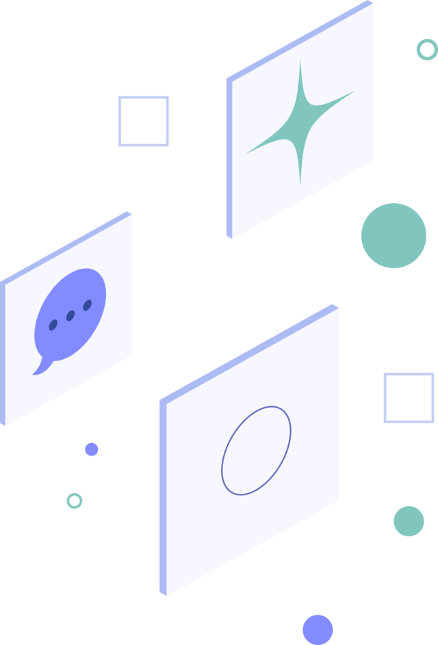 Graphic art depicting AI tokens