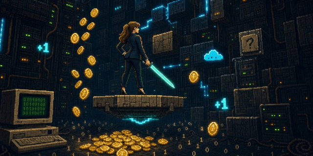 Fighter-gold coins 8bit image